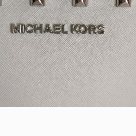 Michael Kors White Studded Wristlet - Picture 3 of 8
